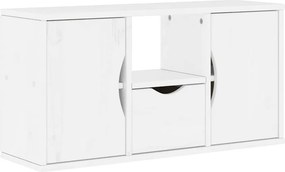 vidaXL ODDA tömörfa fenyőfa TV szekrény fehér 79x24x40 cm