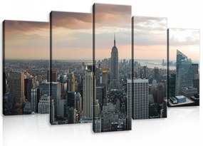 Vászonkép 5 darabos New York 100x60 cm méretben