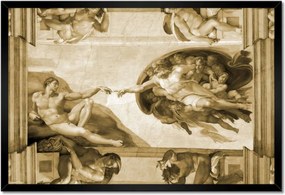 Poszterek keretben 60x40 Ádám teremtése