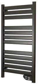 Elektromos törölközőszárító radiátor 500W - FEKETE