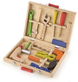 Viga fa szerszámosláda szerszámokkal