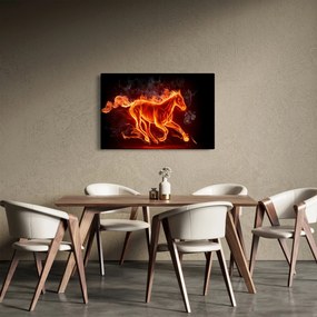 Kép - Ló lángokban (90x60 cm)
