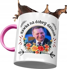 Bögre Rózsaszín Fekete Pis Ajándék Nyomtatott Fotóval