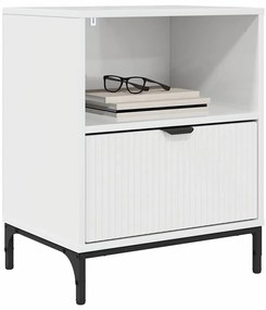 Éjjeliszekrények 2 pcs Magasfényű fehér 49 x 36 x 61 cm Faanyag