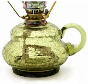 Petroleumlámpa ANNA 33 cm erdőzöld színben