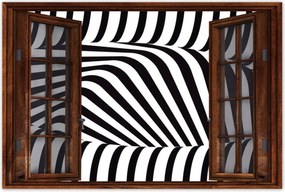 Poszterek 90x60 Absztrakt fekete-fehér