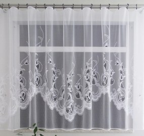 Mg Függöny jacquard Justi 2 Fehér 290x155 pol szalaggal