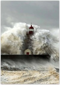 Poszterek 70x100 Világítótorony Vihar