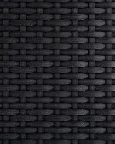 Szék szett 6db Grosso (fekete) (rattan). 1011518