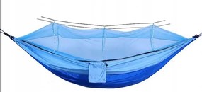 Utazó függőágy szúnyoghálóval kék-kék