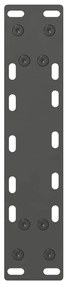 2 db antracitszürke acél dohányzóasztal láb 28 x (42-43) cm