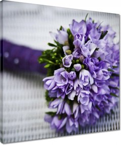 Vászonkép 40x40 Lila csokor