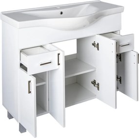 Viva STYLE Ekonomik 100 lábon álló fürdőszobabútor Sanovit ALBATROS 10100 mosdókagyló 99,5x46,5cm