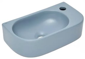 Mosdótál SAT Infinitio 40x21,5 cm sötétkék matt felülettel túlcsordulás nélkül SATINF4021DBLM