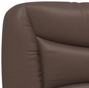 barna műbőr fejtámla párna 100 cm