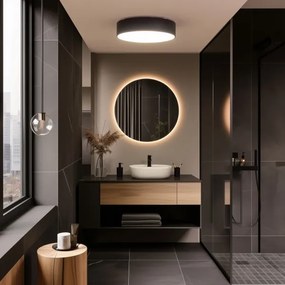 BRILAGI - Fürdőszobai mennyezeti lámpatest POOL 4xE27/15W/230V átmérő 50 cm IP54 fekete