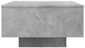 betonszürke szerelt fa dohányzóasztal 55x55x31 cm