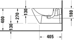 Duravit 2294150000 - D-NEO függesztett bidé, kerámia/fényes fehér