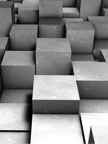 Flizelin fotótapéta Beton kockák Absztrakt textúra 184x254 +ragasztó