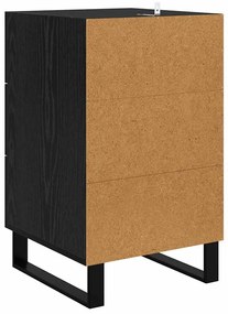 vidaXL Éjjeliszekrény fiókkal Fekete tölgy 40 x 40 x 66 cm Faanyag