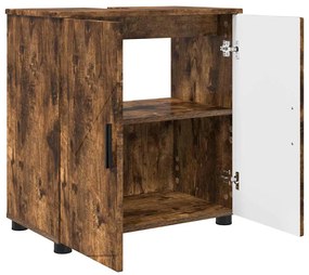 Fürdőszoba bútor szett 3 pcs Füstölt tölgy 61 x 35 x 64 cm