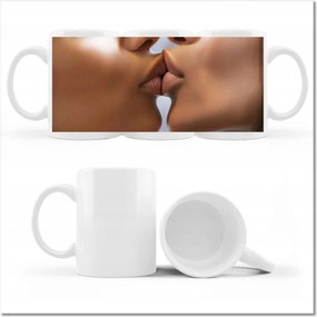 Fényképes bögre Női csók