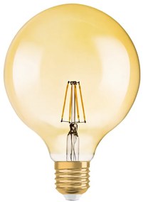 LED lámpa , égő , izzószálas hatás , filament , dimmelhető , meleg fehér , E27 , 6.5W , vintage ,  LEDVANCE (OSRAM)