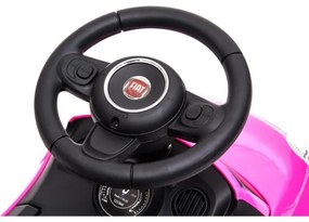 Push autó Fiat 500 2xAA rózsaszín
