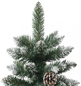 zöld PVC műkarácsonyfa állvánnyal 180 cm
