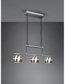 Trio - Csillár zsinóron FLETCHER 3xE14/40W/230V matt króm