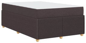 Ágykeret matraccal matracmal sötétbarna 120 x 190 cm szövet