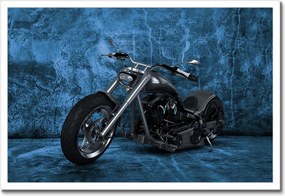 Poszterek keretben 60x40 Kék fal Chopper