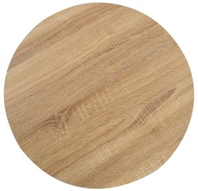 Világosbarna MDF bisztróasztal 60 cm