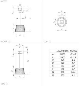 Eglo 390002 - Csillár zsinóron BOGOTA 1xE27/40W/230V fekete