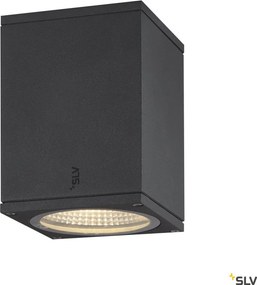 SLV 1003420 ENOLA SQUARE Modern Kültéri Mennyezeti Lámpa Antracit, Átlátszó LED IP65