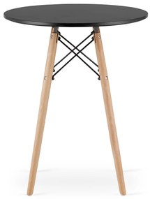Fekete étkezőasztal OSLO 60x60