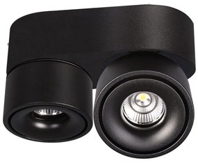 Kobi LED Dimmelhető spotlámpa LAHTI MINI 2xLED/9W/230V 3000K CRI 90 fekete KB0261
