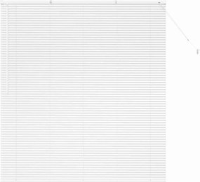 vidaXL Zsalugáter Redőnyök Fehér 175 x 155 cm Alumínium