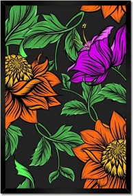 Poszterek keretben 40x60 Virágok Levelek