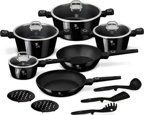BerlingerHaus 15 részes edénykészlet Black Vantage Collection(BH/8232)