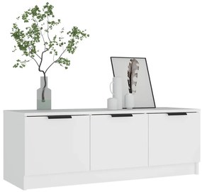 fehér szerelt fa TV-szekrény 102 x 35 x 36,5 cm