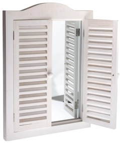 Breeze tükör redőnyökkel fehér, 45 x 60 x 3 cm