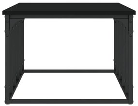 fekete szerelt fa dohányzóasztal 100 x 50 x 35,5 cm