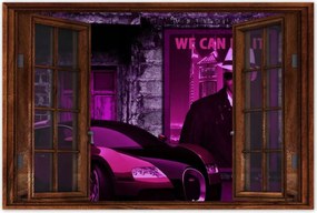 Poszterek 120x80 Lila Bugatti