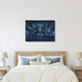 Kép - sötét barokk (üvegen) (70x50 cm)