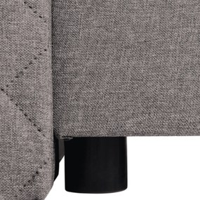 Boxspring ágy, szürkésbarna Taupe, 140x200, ADARA