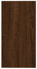 barna tölgyszínű szerelt fa kisasztal 50 x 26 x 50 cm
