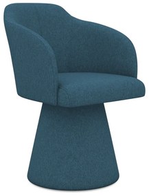 Kék kárpitozott étkezőfotel Kanoa – Makamii