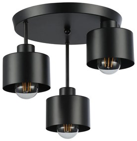 MAXLED Csillár 3xE27/35W/230V átm. 30 cm fekete MX0236