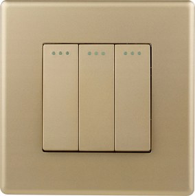 Kapcsoló Fénykapcsoló Hårmas Fali Arany MƱanyag Luuna